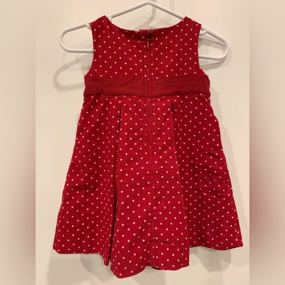 Baby GAP Red polka dot corduroy dress, Sz 12-18mos - Picture 4 of 4